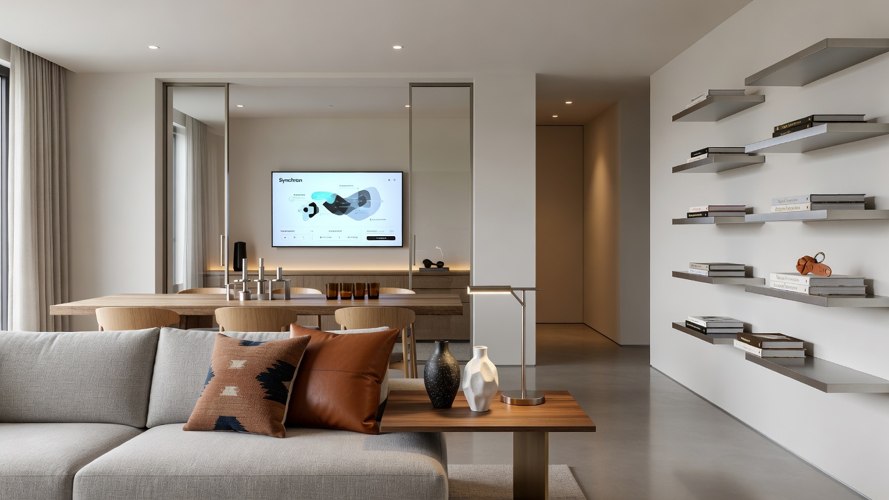 Synchronisierte Lieferung von Accessoires verschiedener Marken für abgestimmte Einrichtung in mehreren Räumen eines Custom-Projekts