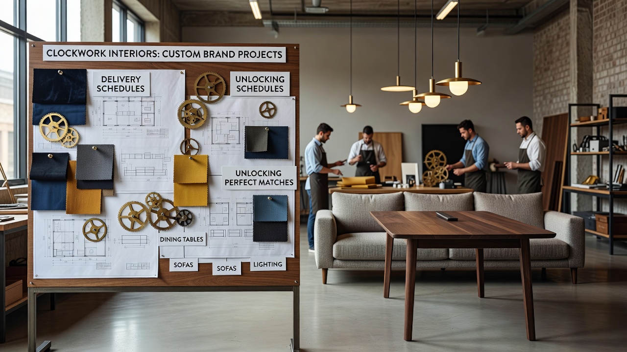 Lieferpläne synchronisieren Esstische, Sofas und Leuchten in individuellen Wohnprojekten